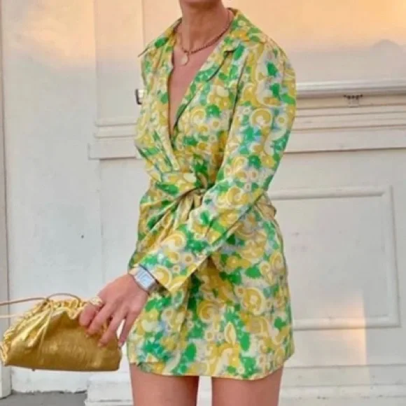 Zara Dresses Zara Satin Wrap Dress Poshmark